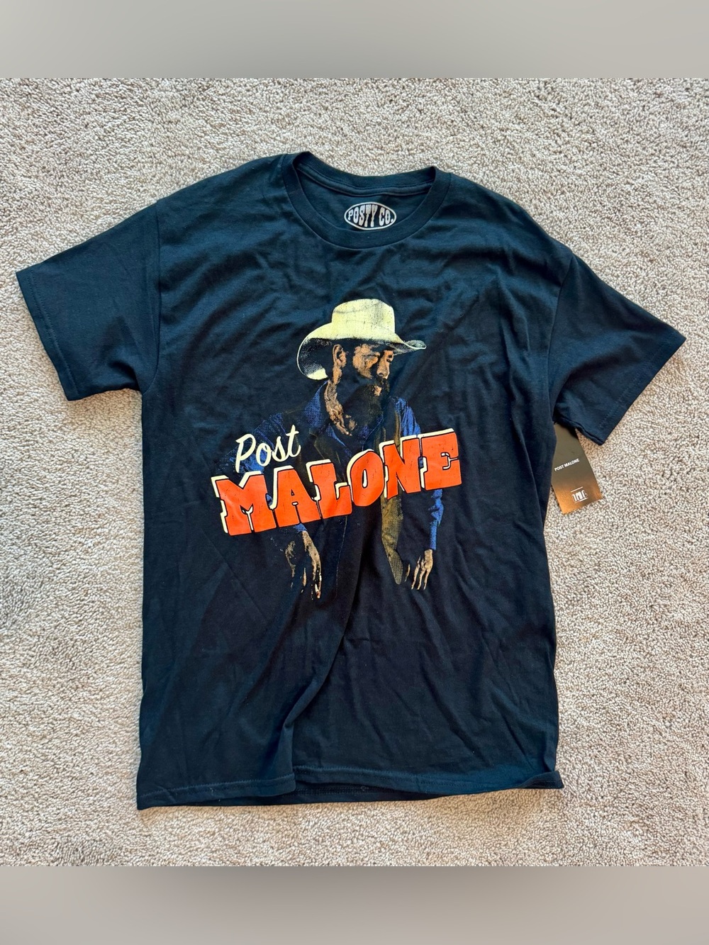 Post Malone Men’s Medium Concert Style Short Sleeve Tshirt. Black. NWT